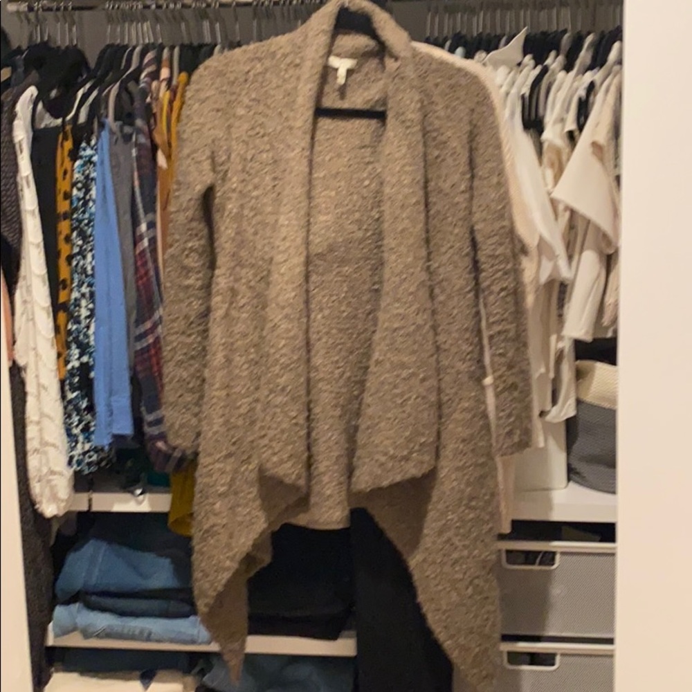 Joie Marled Wool Open Cardigan XS